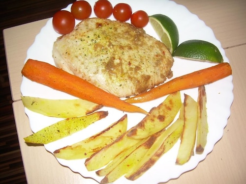 Sznycel z indyka na orientalnie