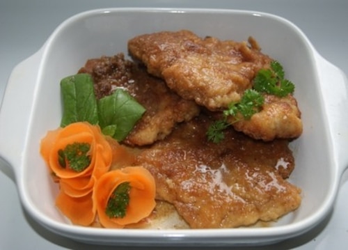 Sznycelki drobiowe duszone