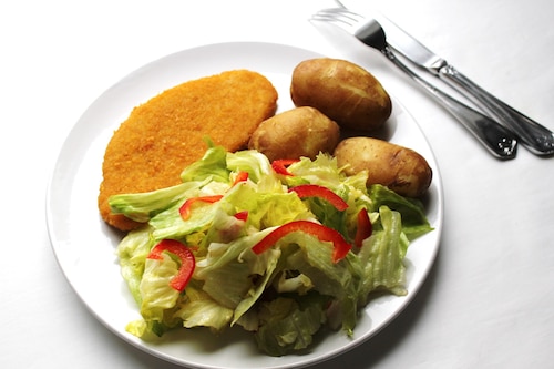 Sznycle cielęce z gorczycą i kolendrą