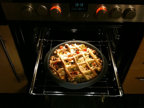 Szybka tarta z mięsem