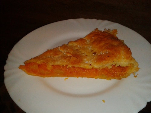 Szybkie ciasto francuskie z dynią i jabłkami