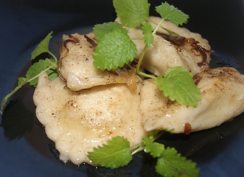 Szybkie pierogi z pasztetem