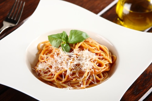 Przepis na Szybkie spaghetti all'amatriciana Szybkie spaghetti all'amatriciana