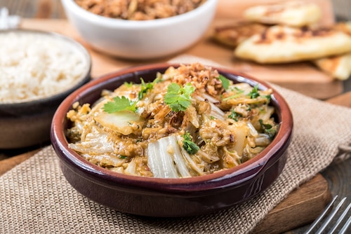Przepis na Szybkie curry z kapustą i kolendrą  Szybkie curry z kapustą i kolendrą