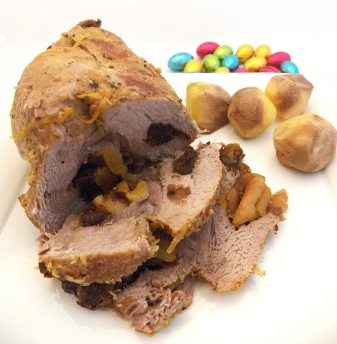 Przepis na Szynka faszerowana suszonymi owocami Szynka faszerowana suszonymi owocami