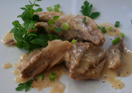 Szynka w sosie borowikowym 