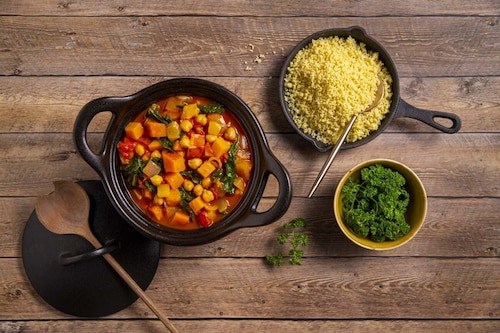 Przepis na Tagine z ciecierzycy z warzywami  Tagine z ciecierzycy z warzywami
