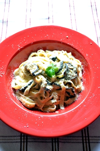 Tagliatelle z bakłażanem 