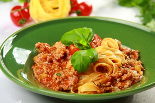 Przepis na Tagliatelle z mielonym mięsem Tagliatelle z mielonym mięsem