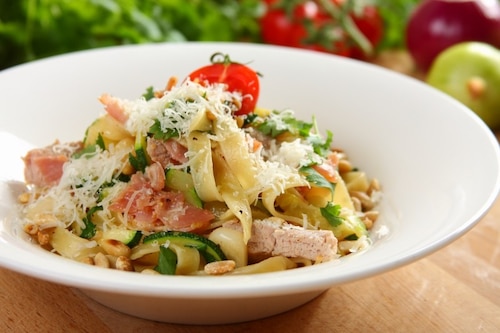 Przepis na Tagliatelle z polędwiczkami Tagliatelle z polędwiczkami