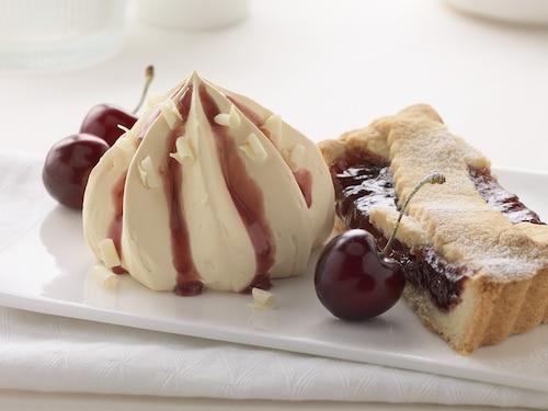 Przepis na Tarta z dżemem wiśniowym Tarta z dżemem wiśniowym