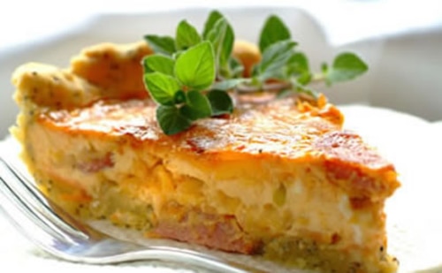 Przepis na Tarta z salami i serem  Tarta z salami i serem