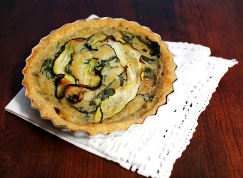 Tartaletki ze szpinakiem i cukinią 