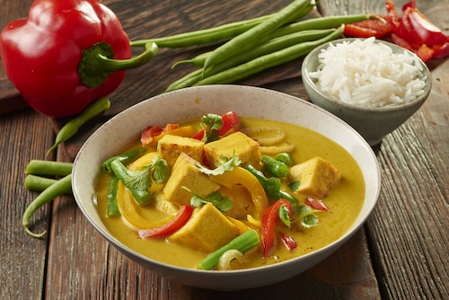 Przepis na Tofu w rajskim curry Tofu w rajskim curry