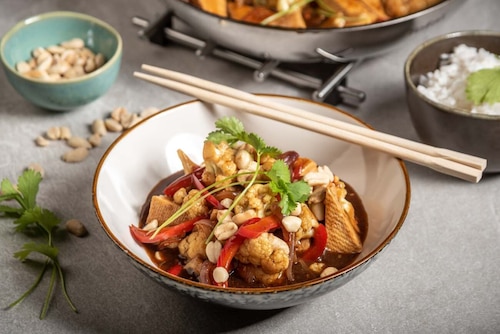 Tofu z papryką i czarnym pieprzem