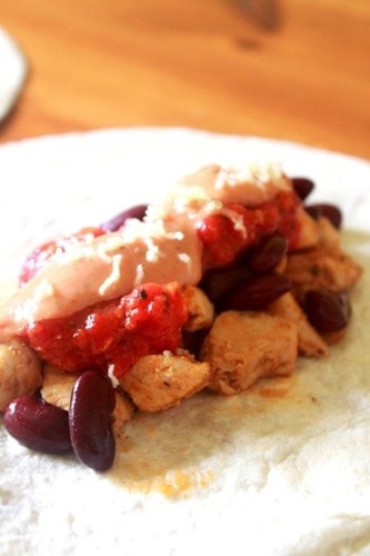 Tortilla z kurczakiem