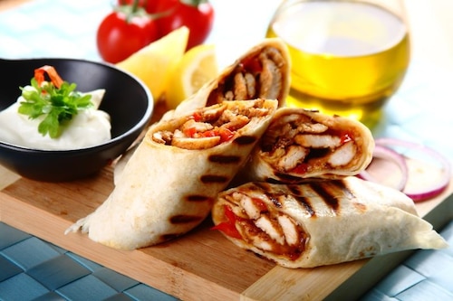 Przepis na Tortilla z kurczakiem z grilla Tortilla z kurczakiem z grilla