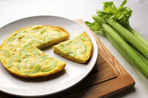 Tortilla z selerem naciowym i nutą pietruszki