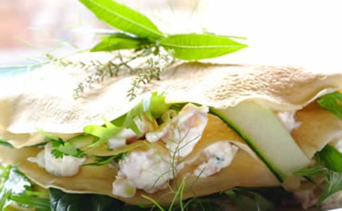 Tortilla z wędzonym kurczakiem 