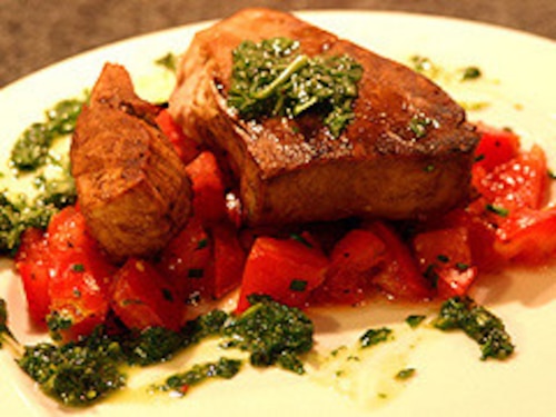 Tuńczyk z koprem włoskim