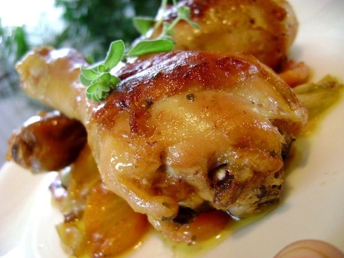 Udka w miodowo-octowej glazurze