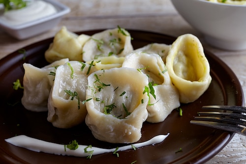 Przepis na Pielmieni - pierożki z mięsem Pielmieni - pierożki z mięsem