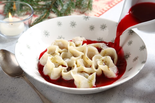 Uszka z kapustą i grzybami