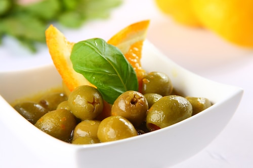 TAPAS: Marynowane oliwki