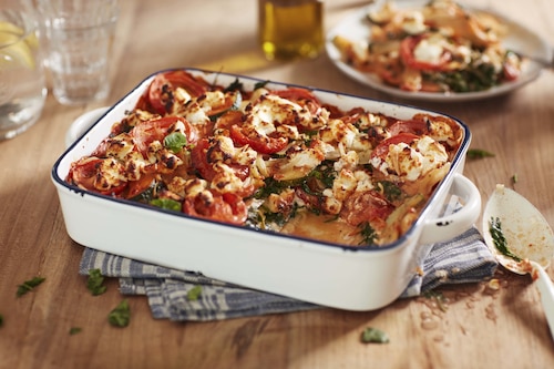 Przepis na Lasagne z pomidorami, szpinakiem i kozim serem Lasagne z pomidorami, szpinakiem i kozim serem
