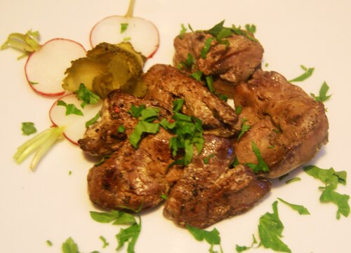 Przepis na Wątróbka drobiowa wg Buni Wątróbka drobiowa wg Buni