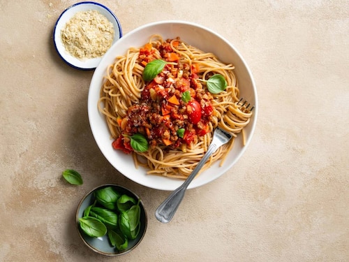 Przepis na Wegańskie spaghetti bolognese Wegańskie spaghetti bolognese