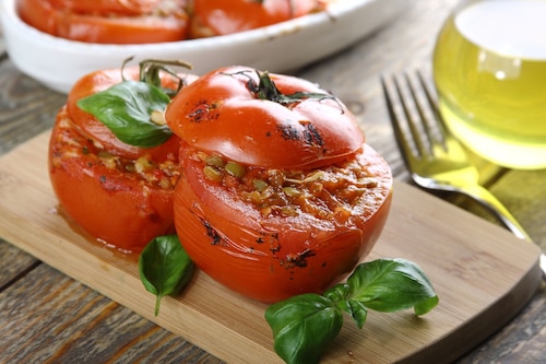 Wegetariańskie pomidory z chili   
