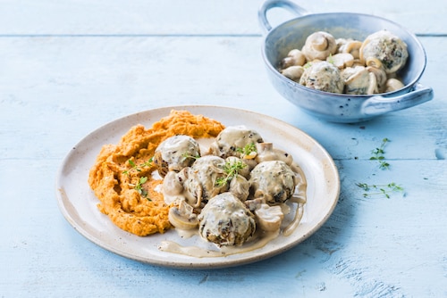 Pulpety z grzybowym sosem