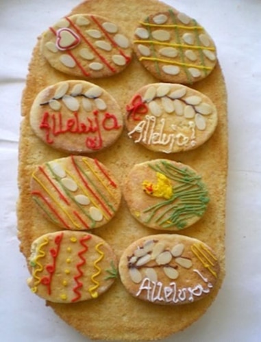 Wielkanocne ciasteczka .