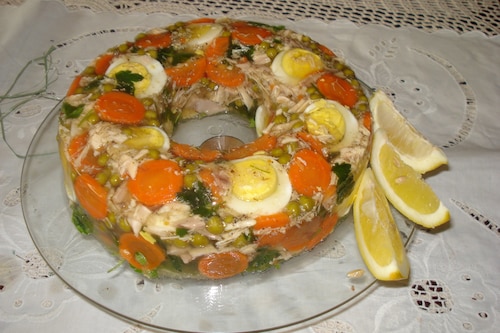 Przepis na Wieniec wielkanocny z kury wiejskiej Wieniec wielkanocny z kury wiejskiej