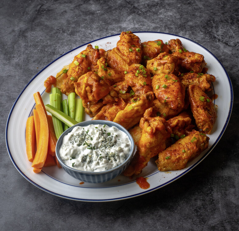 Chili Buffalo wings z dipem blue cheese