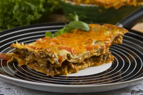 Przepis na Włoska lasagne z pieczarkami Włoska lasagne z pieczarkami