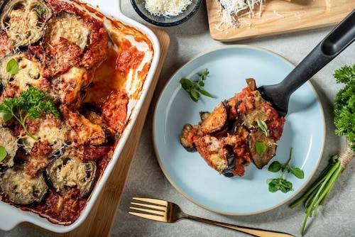 Przepis na Włoska zapiekanka z bakłażana Włoska zapiekanka z bakłażana