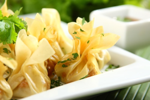 Przepis na Won ton z krewetkami Won ton z krewetkami