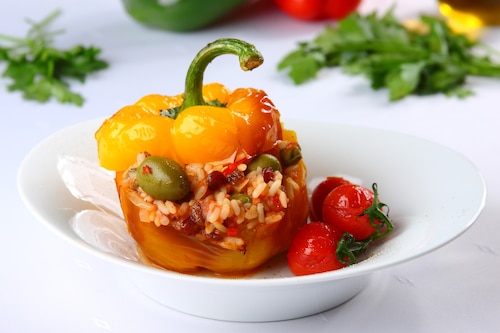 Papryka nadziewana z oliwkami