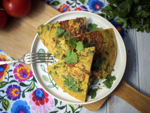 Przepis na Wegańska frittata z rydzami Wegańska frittata z rydzami