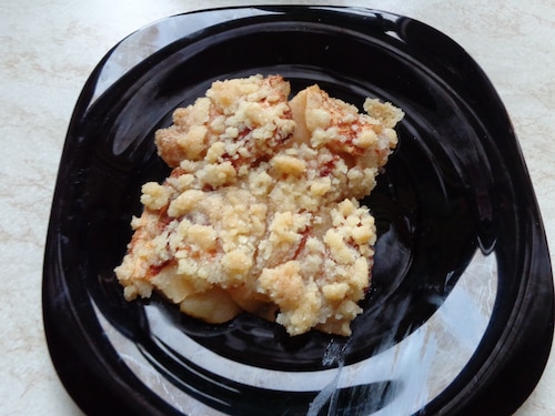 Zapiekane jabłka z posypką