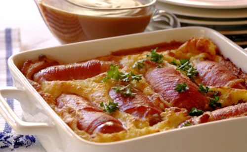 Zapiekane kiełbaski 