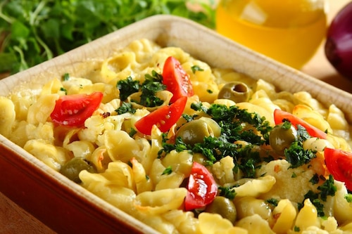 Zapiekanka makaronowa z kalafiorem