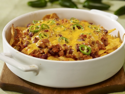 Przepis na Zapiekane nachos z serem Zapiekane nachos z serem