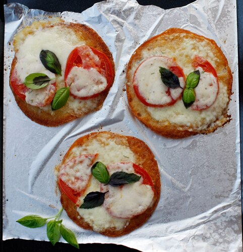 Zapiekane placki ziemniaczne a'la caprese