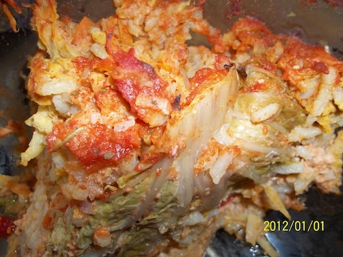 Zapiekane wegetariańskie gołąbki z kapustą pekińską