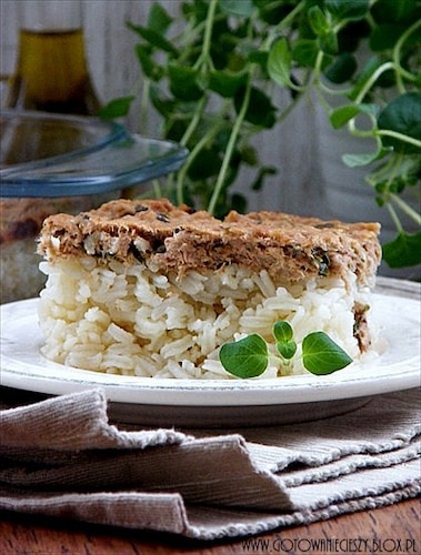 Zapiekanka ryżowo tuńczykowa
