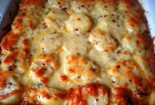 Zapiekanka z ziemniakami i boczkiem