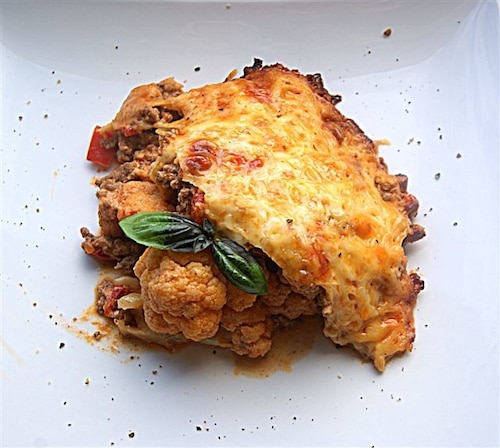 Zapiekanka z kalafiorem o smaku gyros